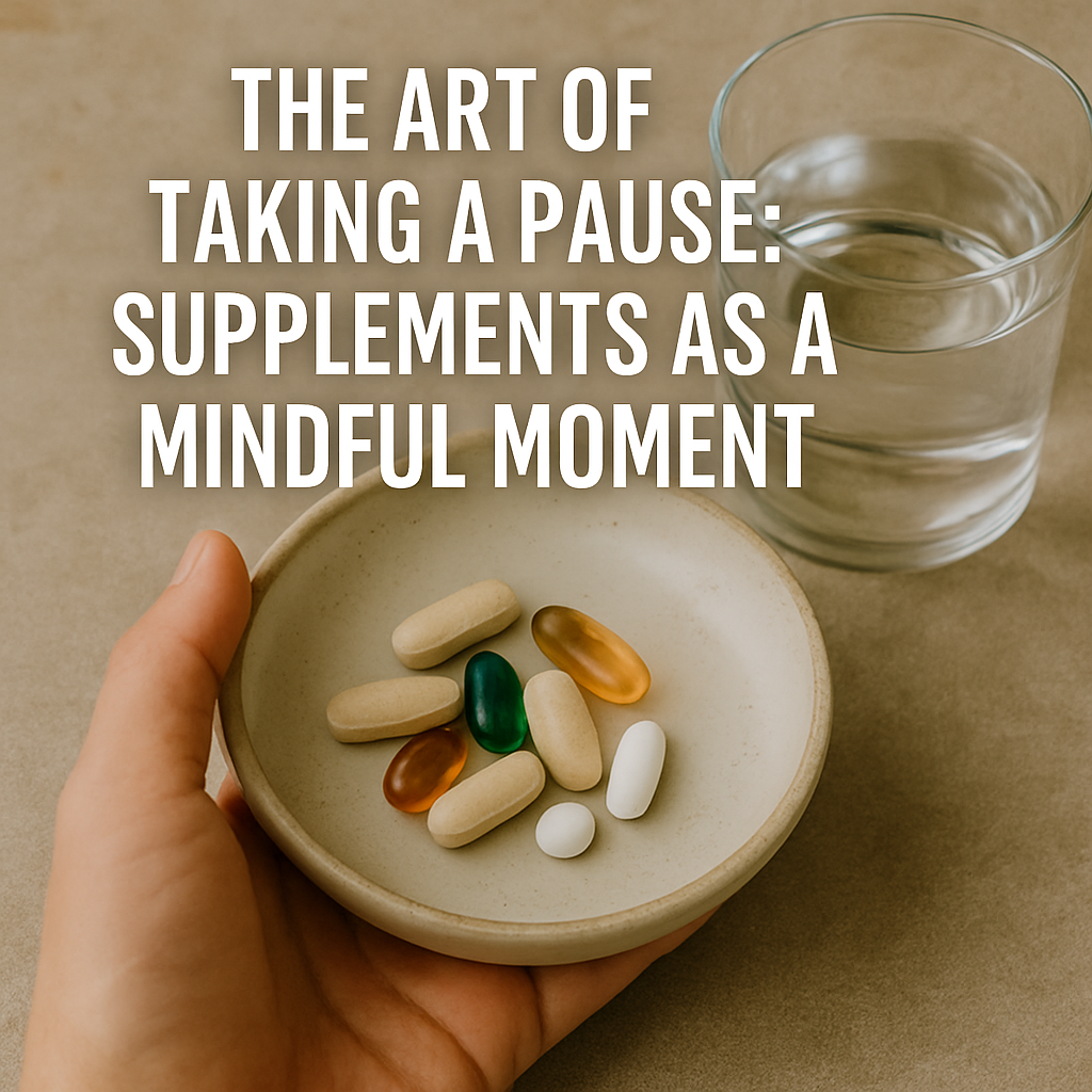 The Art of Taking a Pause: Supplements as a Mindful Moment
