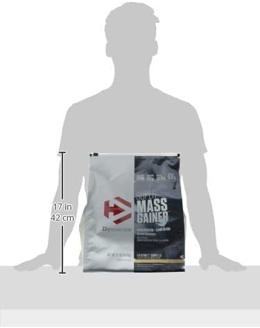 Dymatize Super Mass Gainer Protein Powder, 1280 Calories & 52g Protein, 10.7g BCAAs, Mixes Easily, Tastes Delicious, Gourmet Vanilla, 12 lbs
