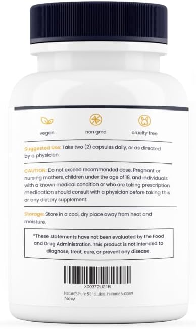 Nature's Pure Blend CoQ10 Plus – Antioxidant Formula with Arjuna & Shankhpushpi – CoQ10 Ubiquinol for Circulation, Blood Flow & Energy – Coenzyme Q10 Supplement for Immune System – 60 Capsules