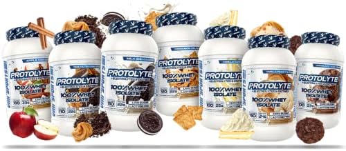 VMI Sports | ProtoLyte Whey Isolate Protein Powder | Low Calorie Whey Protein Powder for Weight Loss | Protein Powder for Muscle Gain | Digestive Enzymes | Non-GMO (Milk and Cookies, 1.6 Pounds)