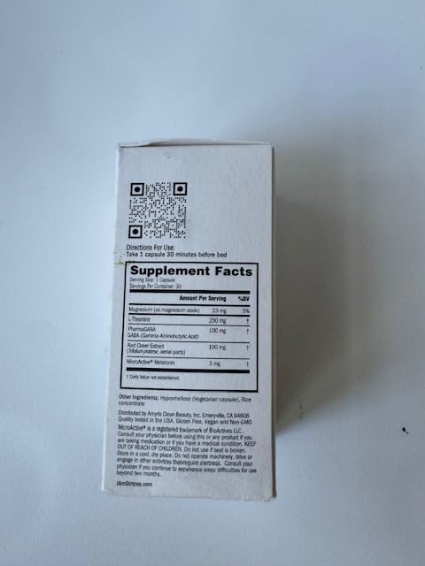 Stripes Beauty Naomi Watts The Dream Date Good Night Sleep Support Supplement Relieve Hot Flashes Racing Thoughts Sleeplessness Nighttime Menopause Support 30 Ct