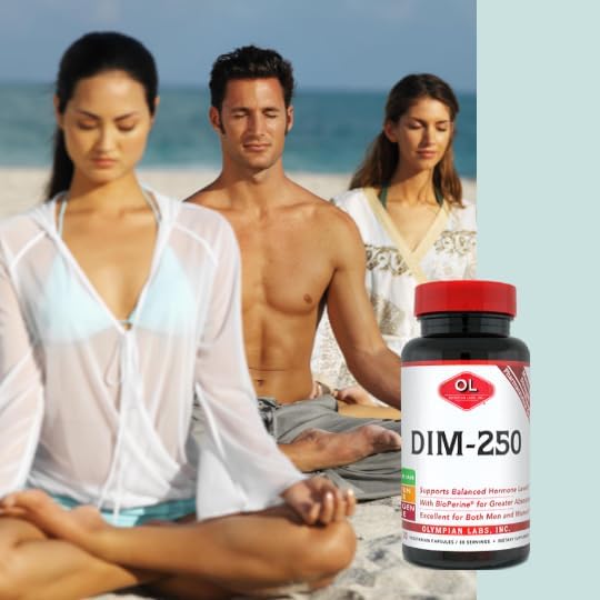 Olympian Labs DIM Supplement 250mg - DIM Diindolylmethane Plus BioPerine 30 Capsule Supply of DIM for Estrogen Balance, Hormone Menopause Relief, Acne Treatment, PCOS, Bodybuilding