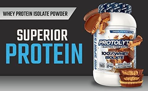 VMI Sports | ProtoLyte Whey Isolate Protein Powder | Low Calorie Whey Protein Powder for Weight Loss | Protein Powder for Muscle Gain | Digestive Enzymes (Chocolate Peanut Butter, 1.6 Pounds)
