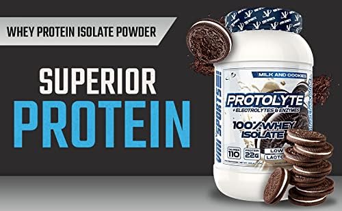 VMI Sports | ProtoLyte Whey Isolate Protein Powder | Low Calorie Whey Protein Powder for Weight Loss | Protein Powder for Muscle Gain | Digestive Enzymes | Non-GMO (Milk and Cookies, 1.6 Pounds)