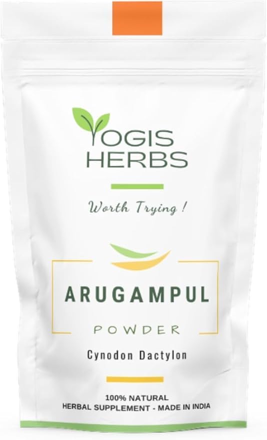 Arugampul Powder (Bermuda Grass/Cynodon dactylon) – Natural Detox & Digestive Support – 100% Pure Herbal Supplement for Immunity, Skin Health, and Overall Well-Being (8 oz)
