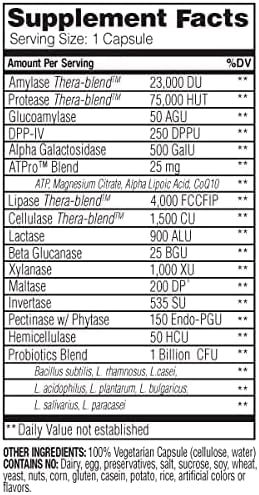 Critical Digestion, 30 Capsules – High Potency Support for Digestion, Bloating, & Irregularity – with Probiotics – Gut Health Formula –Vegetarian – Non-GMO