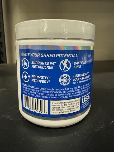Evogen Carnigen - Premium Carnitine Powder | Supports Fat Metabolism & Promotes Recovery | Stimulant-Free L Carnitine Supplement Matrix with Acetyl L-Carnitine | Watermelon | 50 Servings