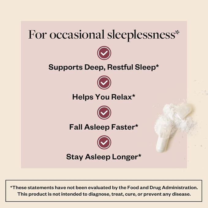MENOLABS Well Rested Sleep Aid - 60 Capsules - Menopause Supplements for Women with Magnesium Glycinate, Melatonin, L-Glycine, L-Theanine and More, Supports Healthy Rest and Promotes Quality Sleep