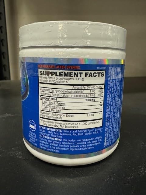 Evogen Carnigen - Premium Carnitine Powder | Supports Fat Metabolism & Promotes Recovery | Stimulant-Free L Carnitine Supplement Matrix with Acetyl L-Carnitine | Watermelon | 50 Servings