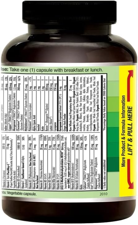 EMERALD LABS Prenatal 1-Daily Multi - Prenatal Multivitamin with Methylated Folate, Iron, Whole-Food Blend & More - Soy-Free, Gluten-Free - 60 Vegetable Capsules