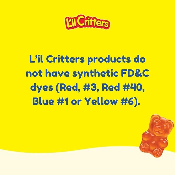 L’il Critters Paw Patrol Gummy Vites Daily Gummy Multivitamin for Kids, Vitamin C, D3 for Immune Support Cherry, Orange and Blueberry Flavors, 190 Gummies