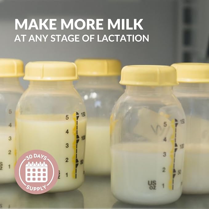 Holistic Lactation® Advanced Lactation Formula (30 Servings), Supplement to Support Milk Supply, Contains Organic Moringa and Milk Thistle Extract, Fenugreek-Free