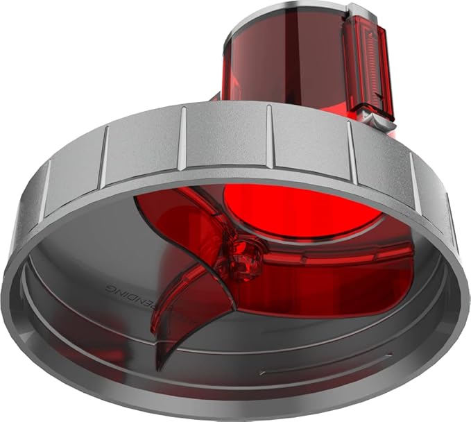 XL Protein Scoop and Supplement Funnel Attachment for Pre and Post Workout Powders, BPA Free, Spill Proof Dispenser, Universally Fits Most Product Containers, Raging Red, Reload Pro