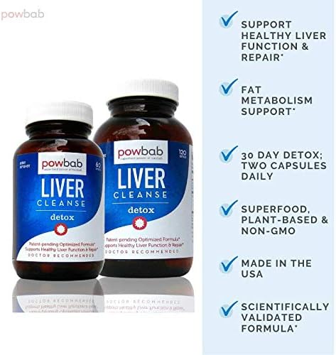 Liver Cleanse Detox. #1 Patent-Pending Optimized Repair Formula. Liver Md Focus Research with Organic Baobab, Beet Root Powder, and Goji. Beats Milk Thistle Silymarin & Dandelion (120 capsules)