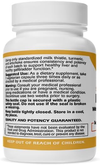 Natural Wellness Milk Thistle with Artichoke & Turmeric - Advanced Liver Support Supplement for Detox, Regeneration, and Antioxidant Protection