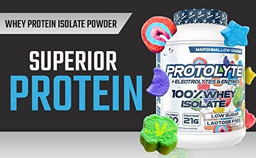 VMI Sports | ProtoLyte Whey Isolate Protein Powder | Low Calorie Whey Protein Powder for Weight Loss | Protein Powder for Muscle Gain | Digestive Enzymes | Non-GMO (Marshmallow Charms, 4.6 Pounds)