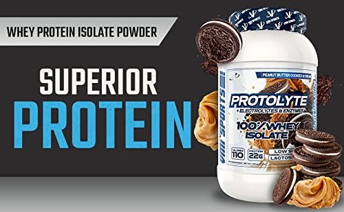 VMI Sports | ProtoLyte Whey Isolate Protein Powder | Low Calorie Whey Protein Powder for Weight Loss | Protein Powder for Muscle Gain | Digestive Enzymes (Peanut Butter Cookies & Cream, 1.6 Pounds)