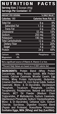 Driven Pro Fusion 7 Meal Replacement Powder - Men & Women, 3 lbs - 24g Protein Per Serving, Digestive Enzymes & MCT Oil - Gluten-Free - On-The-Go Energy & Supports Muscle Mass - Banana Milkshake