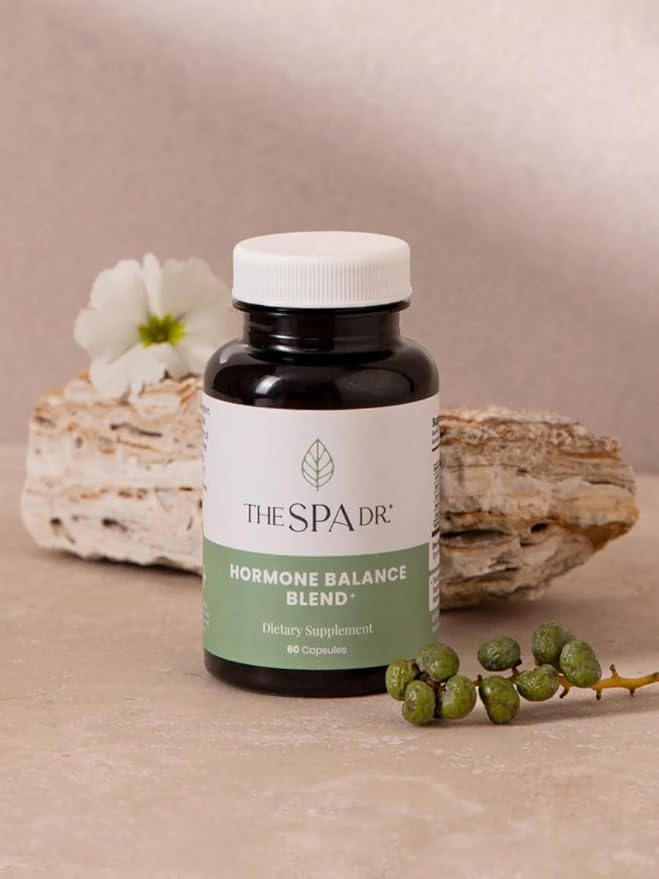 The Spa Dr. Hormone Balance for Women - Menopause Supplements for Women with Saw Palmetto, Chaste Tree Berry, Dong Quai for Night Sweats, Hot Flashes & Mood Swings - Menopause Support - 60 Capsules