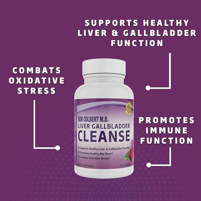 Divine Health Liver & Gallbladder Cleanse | N-Acetyl-L-Cysteine | Alpha Lipoic Acid | Milk Thistle | Organic Beet Root | Selenium | 120 Capsules