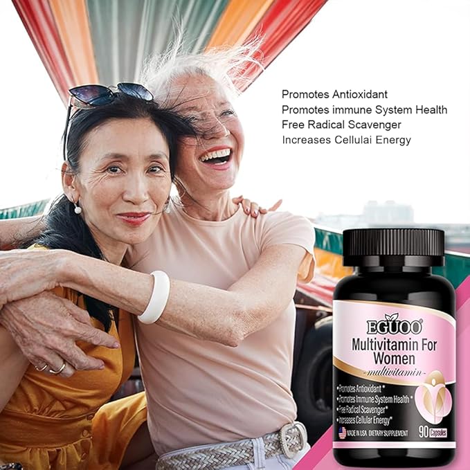 Multivitamin for Women - Womens Multivitamin with Vitamin C, E, Biotin and Folic Acid Vitamins for Women - Womens Vitamins for Energy, Immune, Brain, Heart, Eye and Bone Health, 90 Capsules