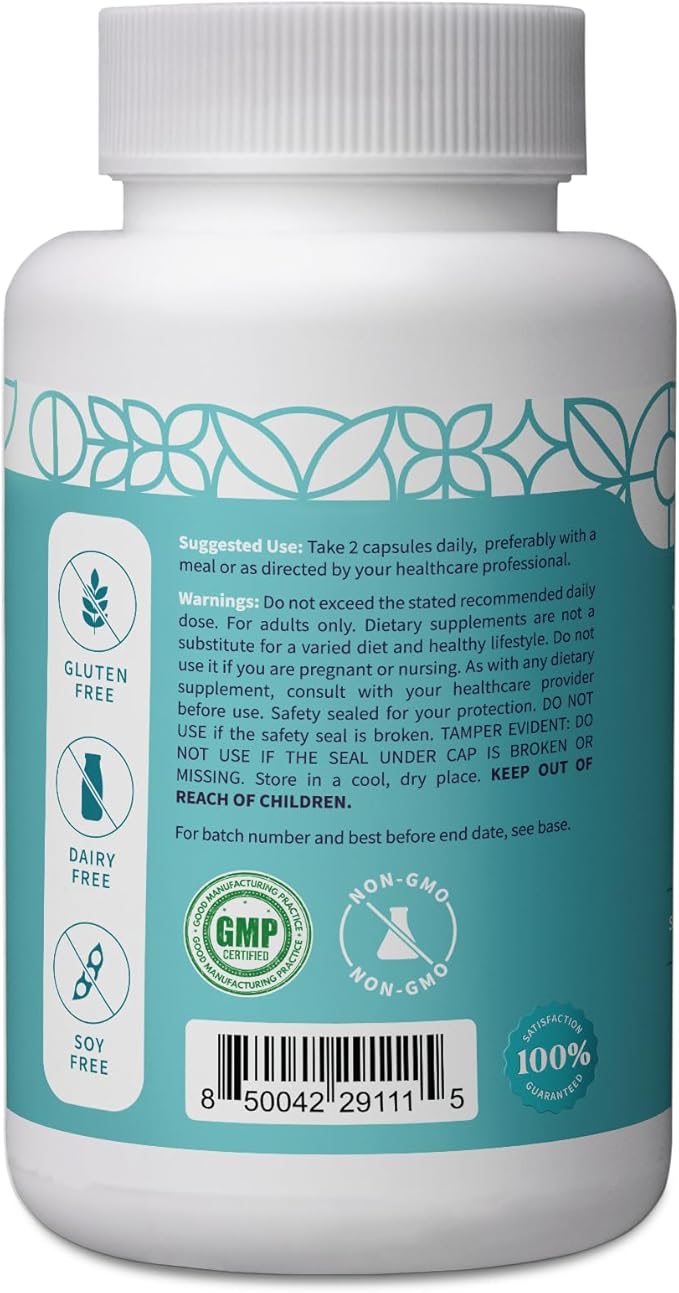 Pattern Wellness Vitamin B Complex – Complete B Vitamins with Folate, B6, B12 – Supports Energy, Brain & Heart Health – Non-GMO – 60 Capsules