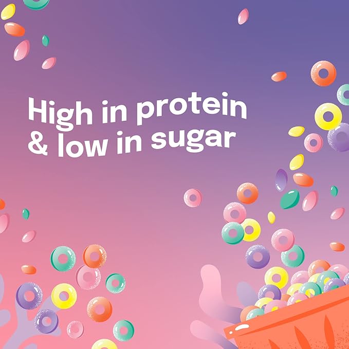 Alani Nu Whey Protein Powder Fruity Cereal | 23g Protein with Low Sugar & Digestive Enzymes | Meal Replacement Powder | Low Fat Low Carb Whey Isolate Protein Blend | 30 Servings
