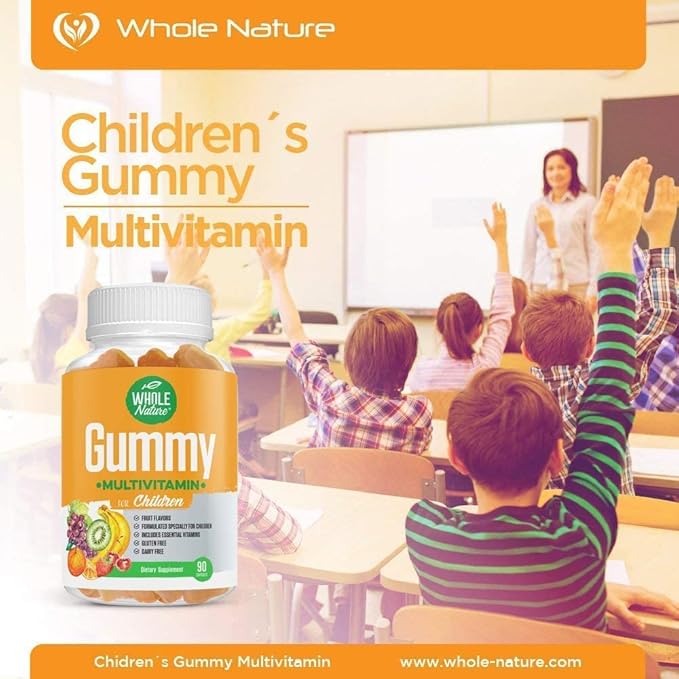 Kids Vitamins - Complete Daily Essentials Childrens multivitamin and Minerals for Overall Wellness, 90 Gummies Supplements Fruit Flavor, No Artificial Sugar, Dairy and Gluten Free (2)
