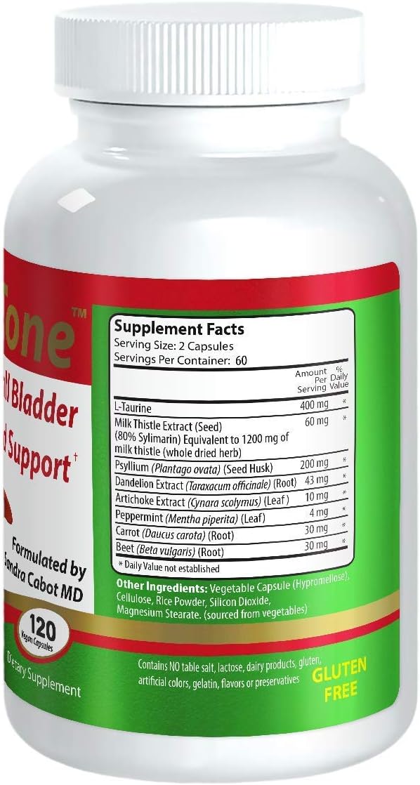 Liver and Gallbladder Cleanse – Dr. Formulated Liver Cleanse and Detox Pills, Milk Thistle & Antioxidants (120 Capsules)