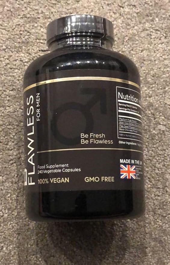 Fibre Supplement 240 Capsules 1470mg Psyllium Husk, Aloe Vera, Chia Seed & Flaxseed Powder Fiber, Gut Health, Cleanliness Constipation, IBS & Bloating Relief Soluble Fibre Pure Vegan
