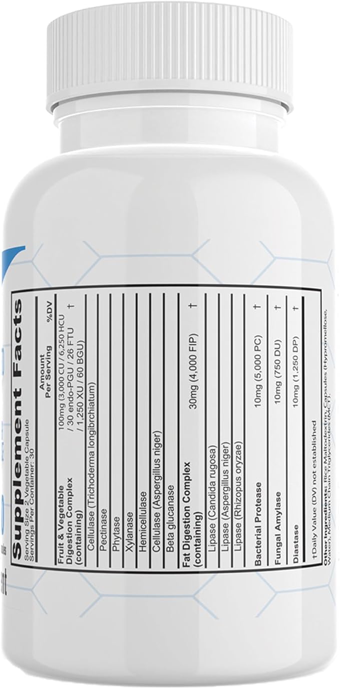 Dr. Colbert's Keto Zone Fat-Zyme - Ketogenic Digestive Enzymes - HIgh Lipase - Vegan & Vegetarian Enzyme - 30 Day Supply - Contains High Quantities of Enzymes That Break Down Veggies & Fats