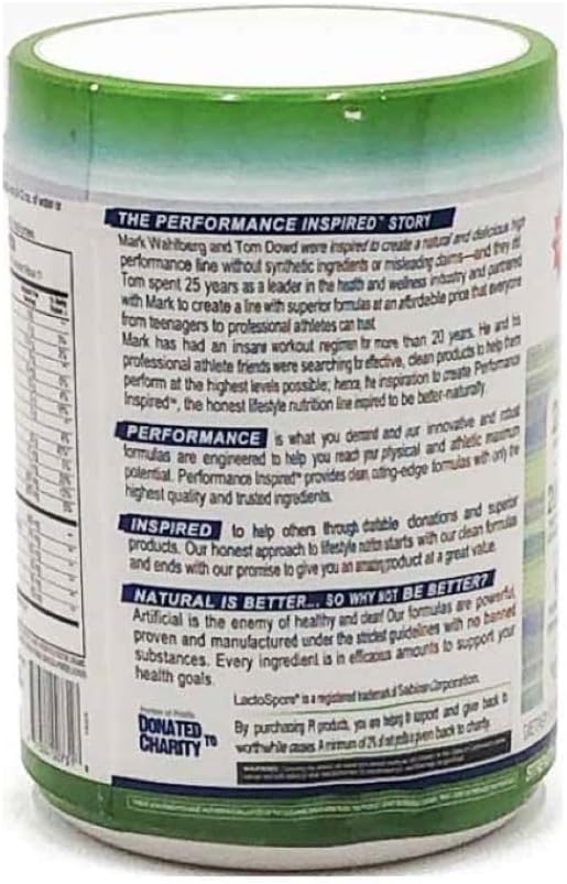 Performance Inspired Nutrition Plant Protein Powder - All Natural - 20G - 1B Probiotics - Digestive Enzymes - Fiber Packed - G Free - Chocolate Delight - 1.5lb