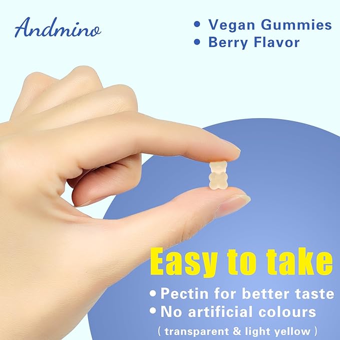 L-Lysine Gummies 1000 mg, with Trehalose, L Lysine Gummies for Lips & Oral Wellness, Immune Support & Collagen & Calcium, for Adults & Kids, Non-GMO, Vegan, Gluten Free, Berry Flavor, 60