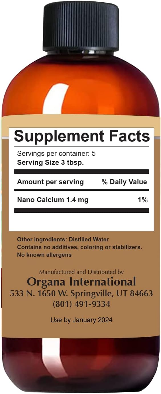 Organa Pure Crystalline Liquid Calcium Supplement - 30 PPM - Colloidal Minerals