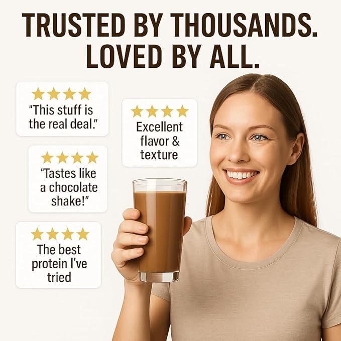 Organic Vegan Protein Powder – Chocolate Flavor – Plant-Based Protein per Serving – Gluten-Free, Non-GMO, Dairy-Free – Ideal for Shakes, Smoothies, and Baking – 1 Pack (20 Servings)
