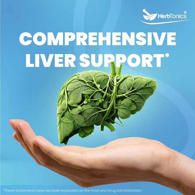 Herbtonics TUDCA & Milk Thistle 1000mg | Liver Cleanse, Detox & Repair Supplement | Bile Salts for Gallbladder Support & Liver Health | Pterostilbene Enhanced Tudca Supplement | 60 Vegan Capsules