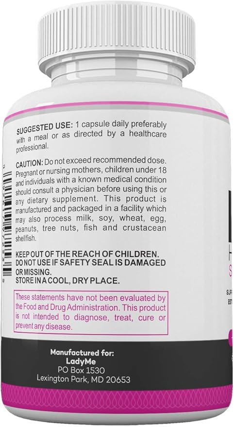 DIM Complex 150mg Hormonal Support Menopause Relief Supplement for Hot Flashes & Hormonal Acne Relief Bioperine, Broccoli & Calcium Estrogen Metabolism Balancing Pills for Women 60 Capsules by LadyMe