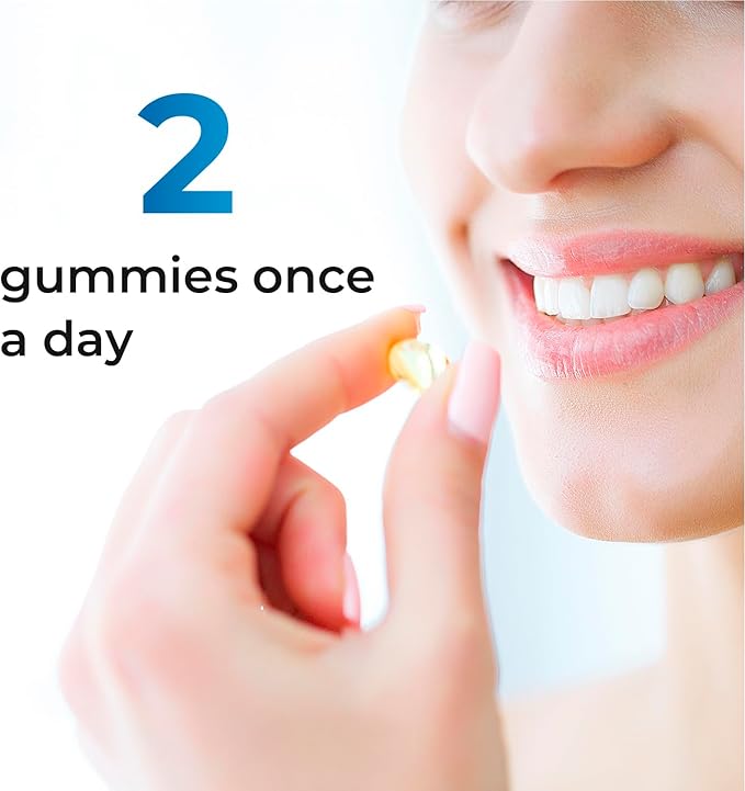 Multivitamin Gummies for Adults, Vitamins A, C, D, E, B6 and B12, Support Energy, Immunity, Metabolism & Muscle Function 60 Gummies Natural Strawberry & Apple Flavor - Non-GMO, Gluten Free
