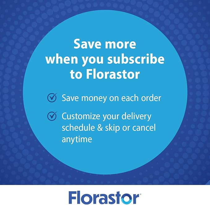 Florastor Probiotics for Digestive and Immune Health, 30 Capsules, Probiotics for Women & Men, Helps Flush Out Bad Bacteria, Boosts The Good with Our Unique Strain Saccharomyces Boulardii