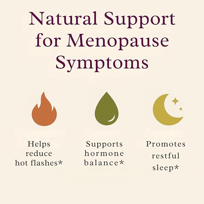 Perennial Life Moon Phases Menopause Relief Formula - Natural Hormonal Support Supplements 120 Capsules - Made of Herbs