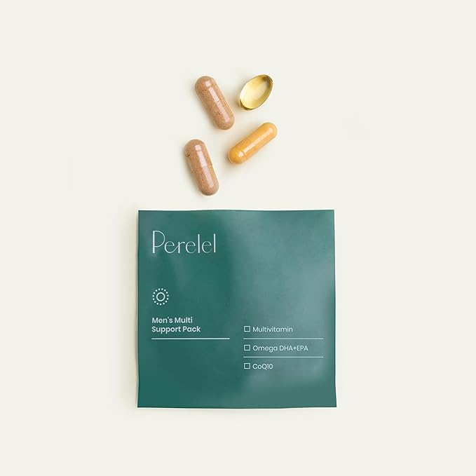 Perelel - Men's Multi Support Pack - Daily Vitamin Supplements for Men - Full-Spectrum Men's Multivitamin for Immune Support + General and Reproductive Health - (30 Pill Packs)