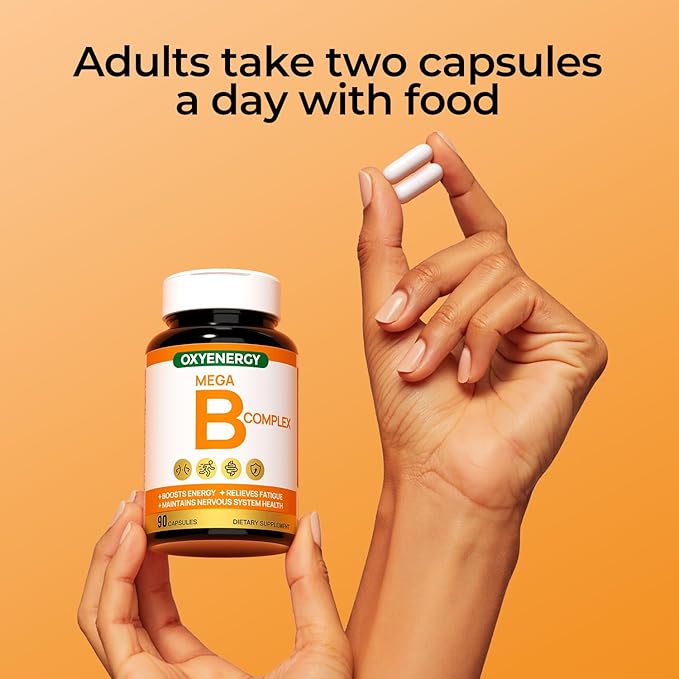 OxyEnergy Milk Thistle 300mg & Mega Vitamin B Complex Capsules