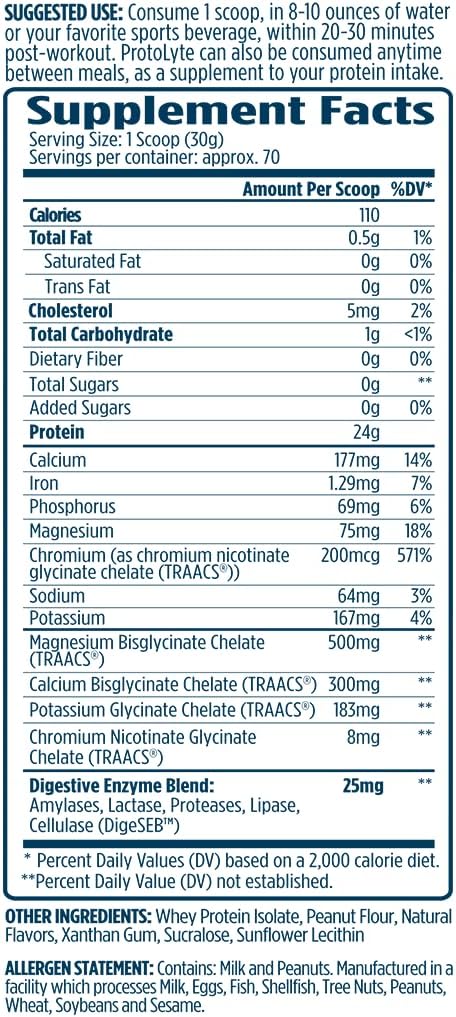 VMI Sports | ProtoLyte Whey Isolate Protein Powder | Low Calorie Whey Protein Powder for Weight Loss | Protein Powder for Muscle Gain | Digestive Enzymes | Non-GMO (Vanilla Peanut Butter, 4.6 Pounds)