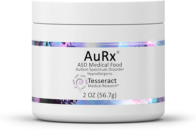 AuRx Autism Spectrum Medical Food Powder to Support Gut Health, Stabilized Butyric Acid Supplement in a Palatable-Tasting Powder for ASD Children, Hypoallergenic, 2 Ounces