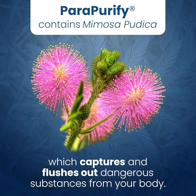 ParaPurify-120 Capsules: Digestive Health Support Supplement Includes Mimosa Pudica Black Walnut Supreme Nutrition- Organic Formula, Non-GMO All-Natural Herbal Blend for Optimal Gut Health