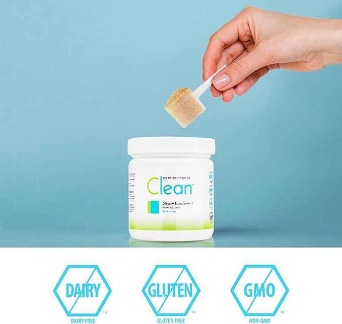 Orenda Clean®: with Peptizyme-SP EN for Digestive Bliss, Aronia Berry, Aloe Vera, and More | Radiant Health | Elevate Your Wellness with The Ultimate Nutrient-Rich Supplement - 80g, 16 Servings
