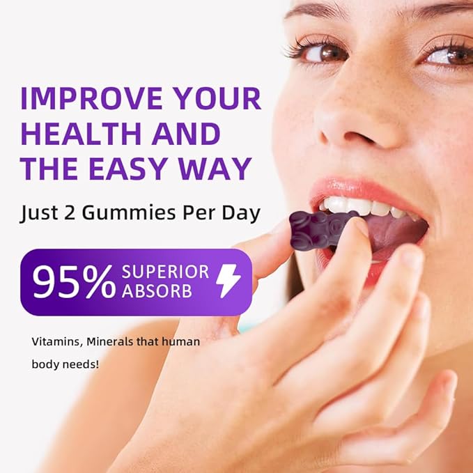 softbear Calcium Magnesium Zinc Gummies for Women, High Absorption Calcium Magnesium Supplement Chewable Calcium 600 mg for Bone Strength Vegan Elderberry Flavor 60 Gummies