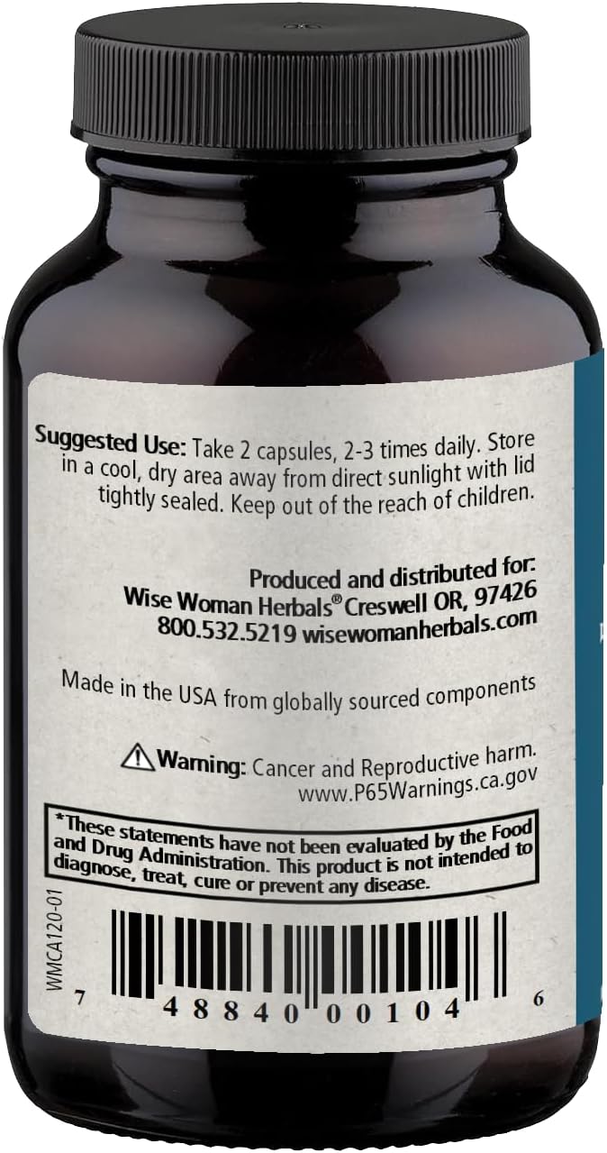 Wise Woman Herbals – Women’s Menocaps – 120 caps - All-Natural Menopause Supplement - for Hot Flashes, Mood Swings and Night Sweats During Menopause, Promotes Emotional Balance