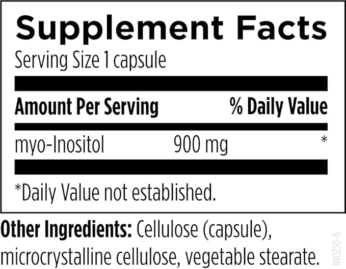 Designs for Health Inositol Capsules - 900mg per Capsule Inositol Dietary Supplement for Female Hormone Support, Relaxation & Liver Health Support - Brain Support Supplement (120 Capsules)