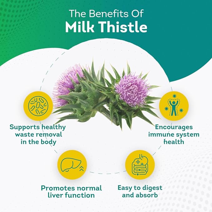PurePremium Milk Thistle Supplement with Silymarin - 450mg Complex Normal Liver Support Supplement - Milk Thistle Extract for Normal Liver Function - 120 Tablets